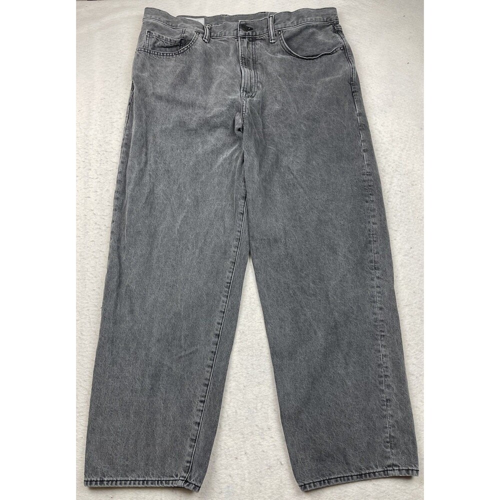 Gap Baggy Fit Men’s Size 38x32 Charcoal Gray Wash Cotton Denim Jeans 2024